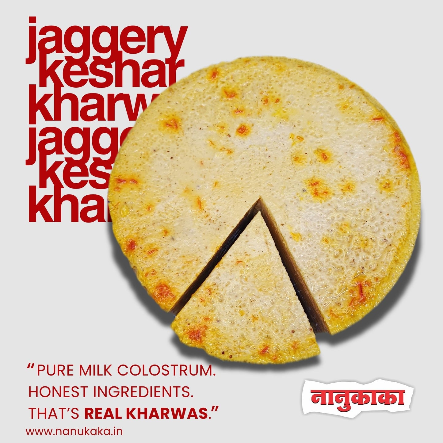 Jaggery Keshar Kharwas [गूळ केशर खरवस]