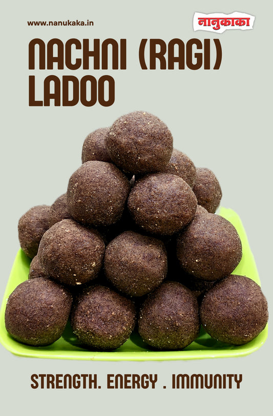 Nanukaka’s Nachni Ladoo from Dombivli – ragi, ghee, jaggery sweet rich in fiber, calcium, and protein, ideal for summer and health