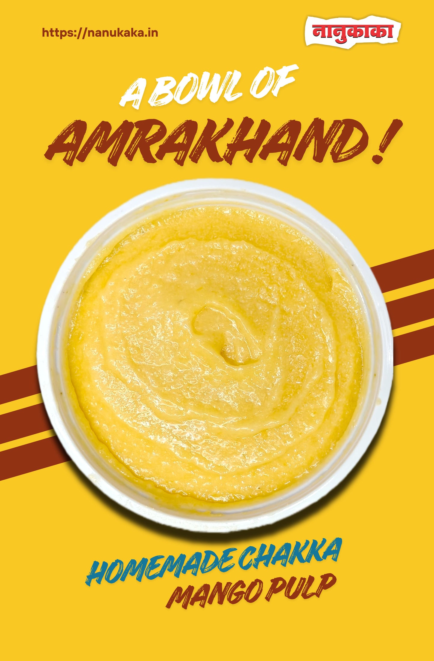 Nanukaka Amrakhand mango shrikhand, traditional Maharashtrian Sweet is available at Nanukaka store in Dombivli