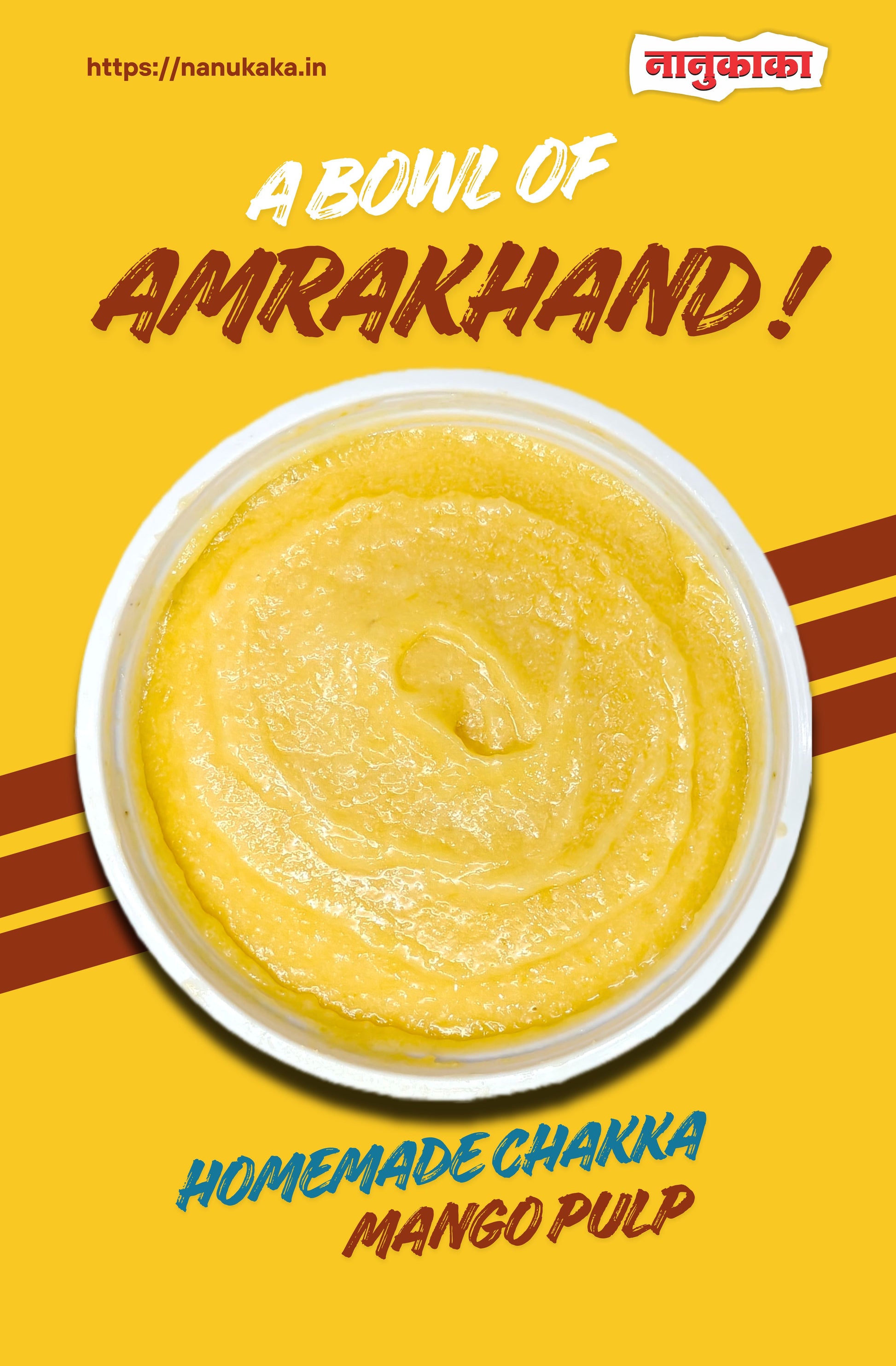 Nanukaka Amrakhand mango shrikhand, traditional Maharashtrian Sweet is available at Nanukaka store in Dombivli