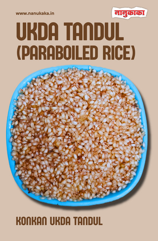 Traditional ukda tandul parboiled rice, rich in nutrition and easy to digest, suitable for children, recovery diet, and everyday healthy Indian cooking.